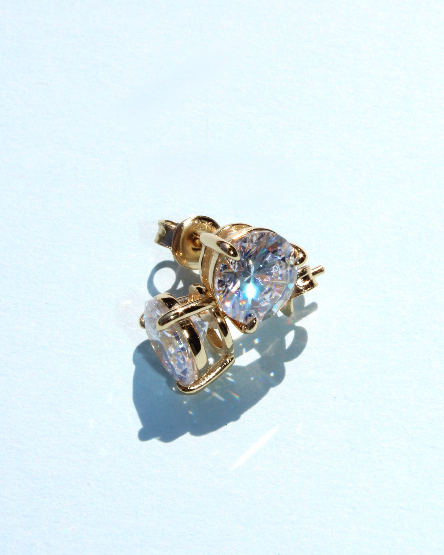 Solitaire Stud Earrings