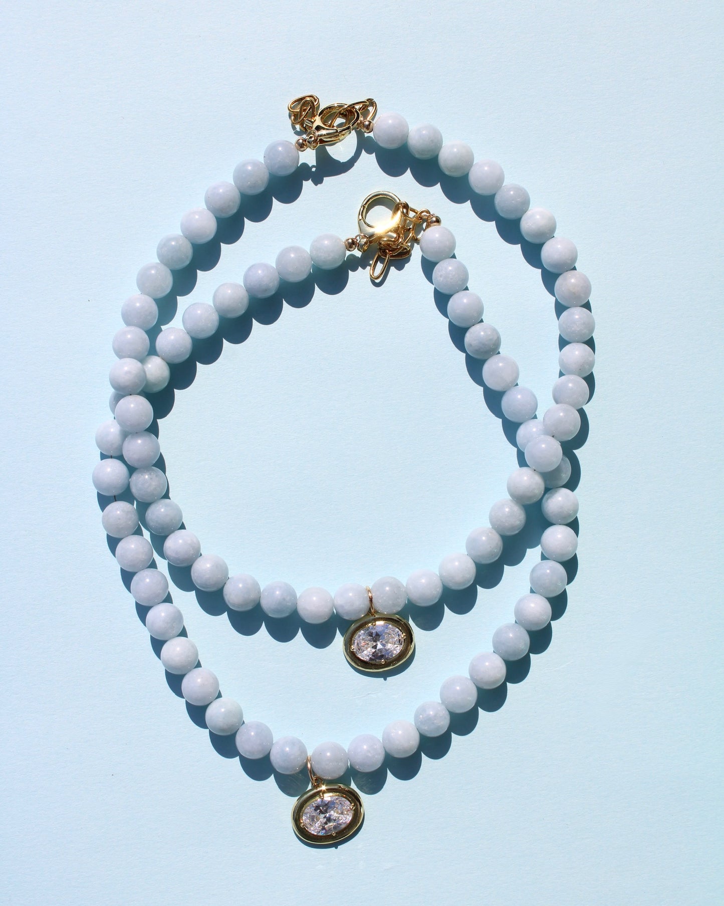 The Naples Necklace // Light Blue