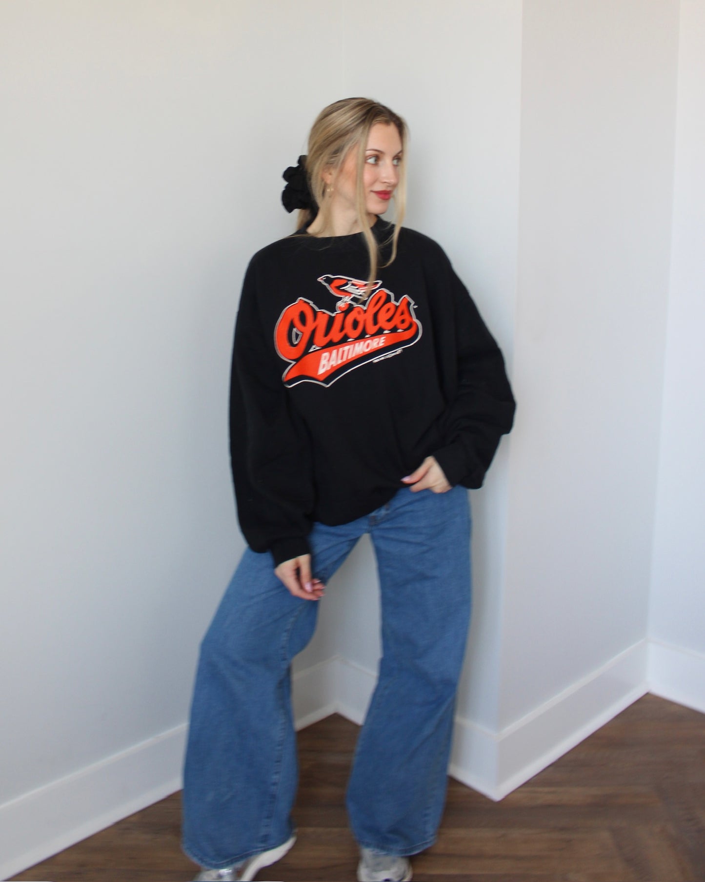 Evi11 Twin Vintage Crewneck - Orioles