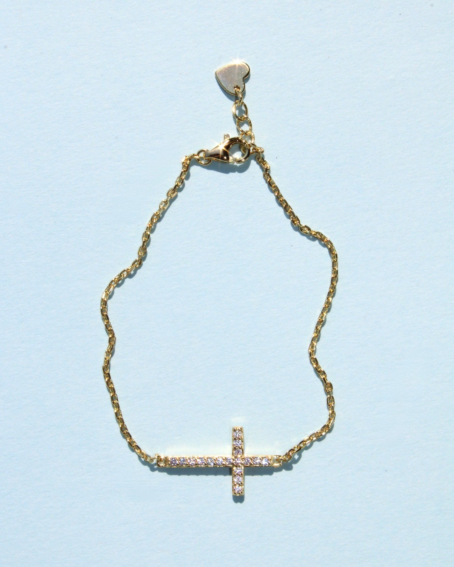 Sideways Cross Bracelet