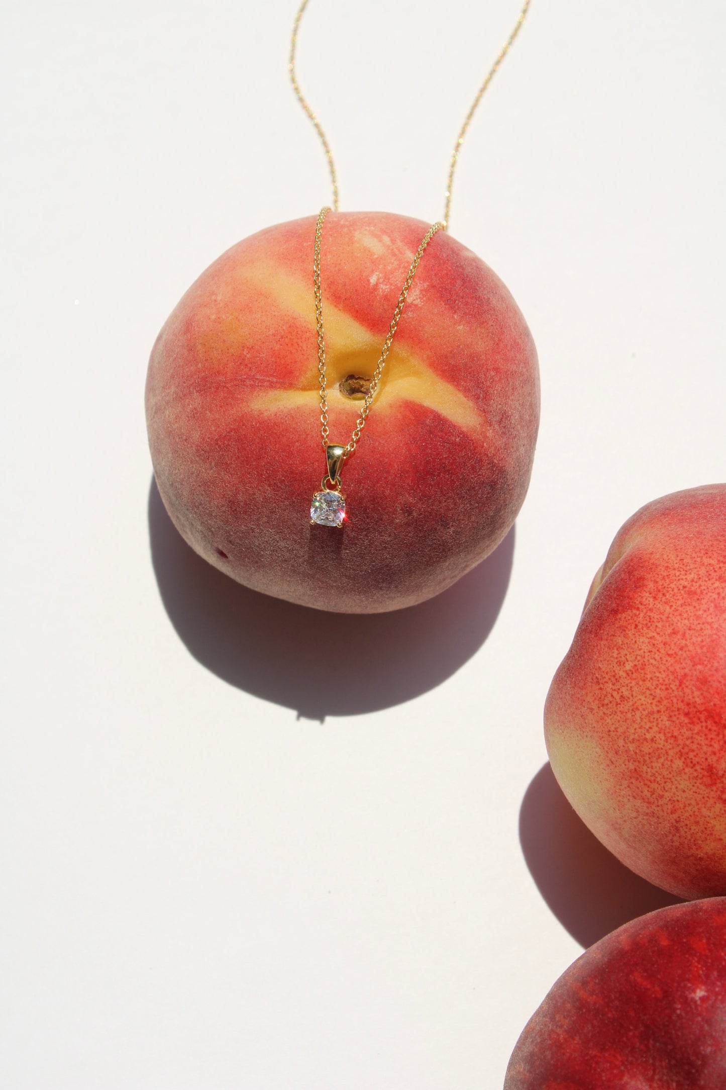 Cushion Diamond Necklace