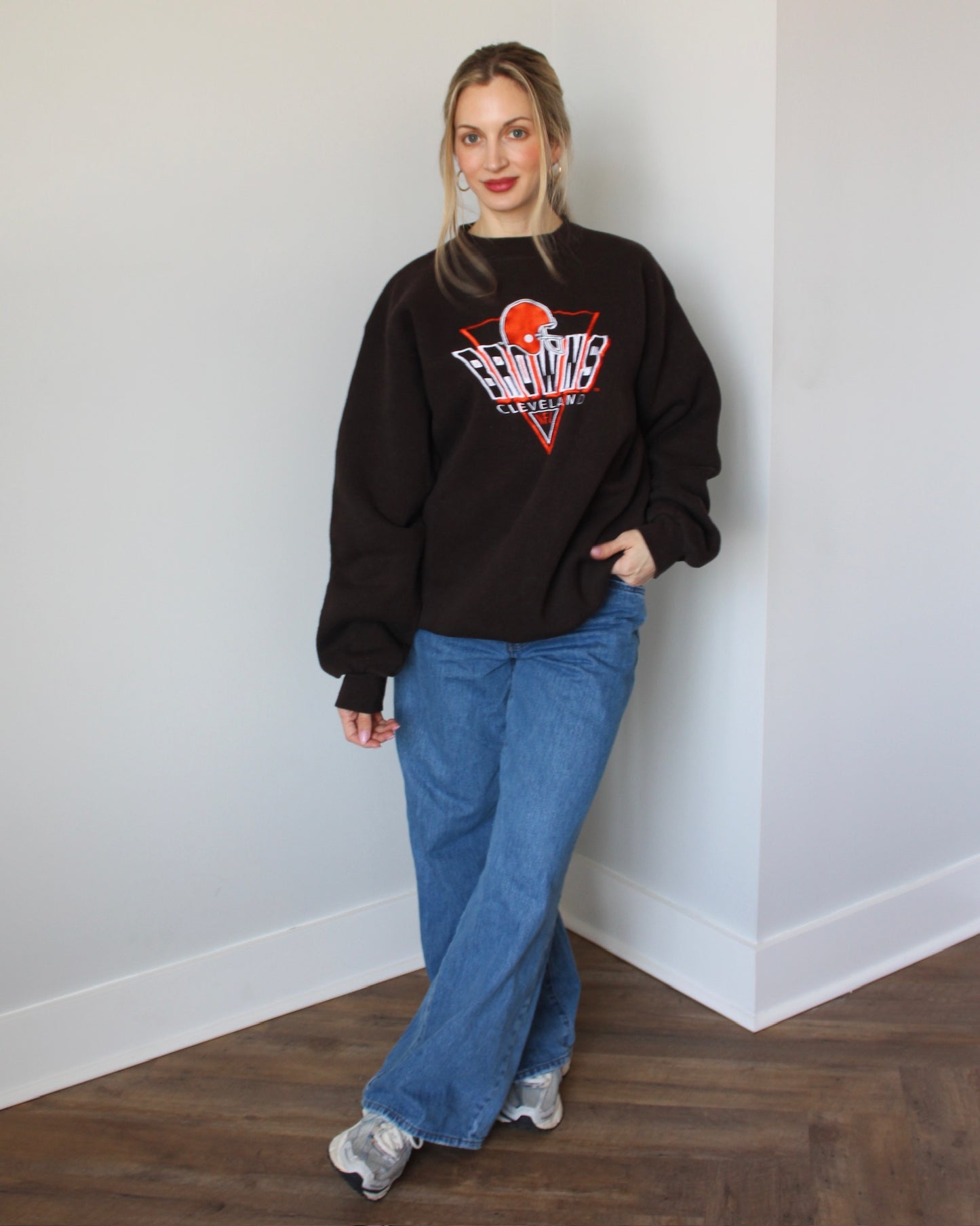 Evi11 Twin Vintage Crewneck - Cleveland Browns