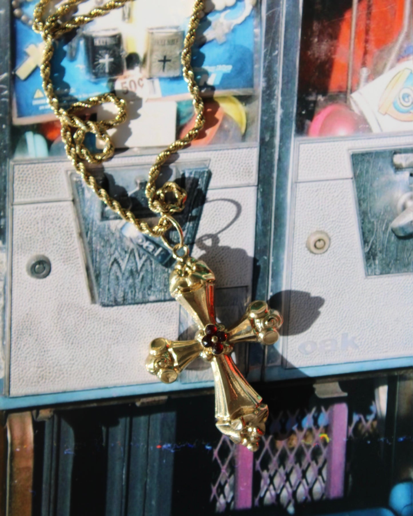 Evi11 Twin Vintage Cross Charm