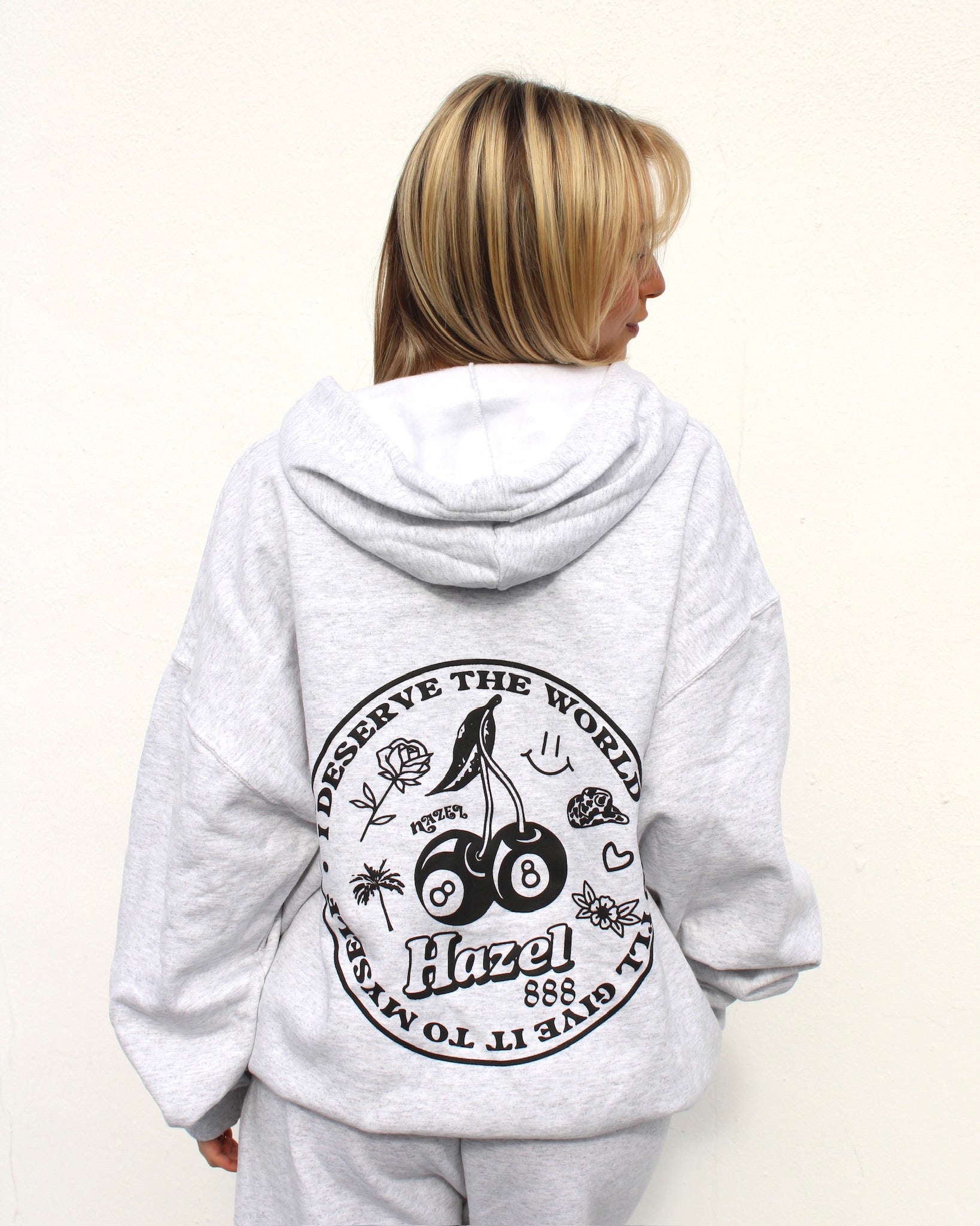 Custom Embroidered Zip Up Hoodie Design Zip-up Hoodie Flat Sketch