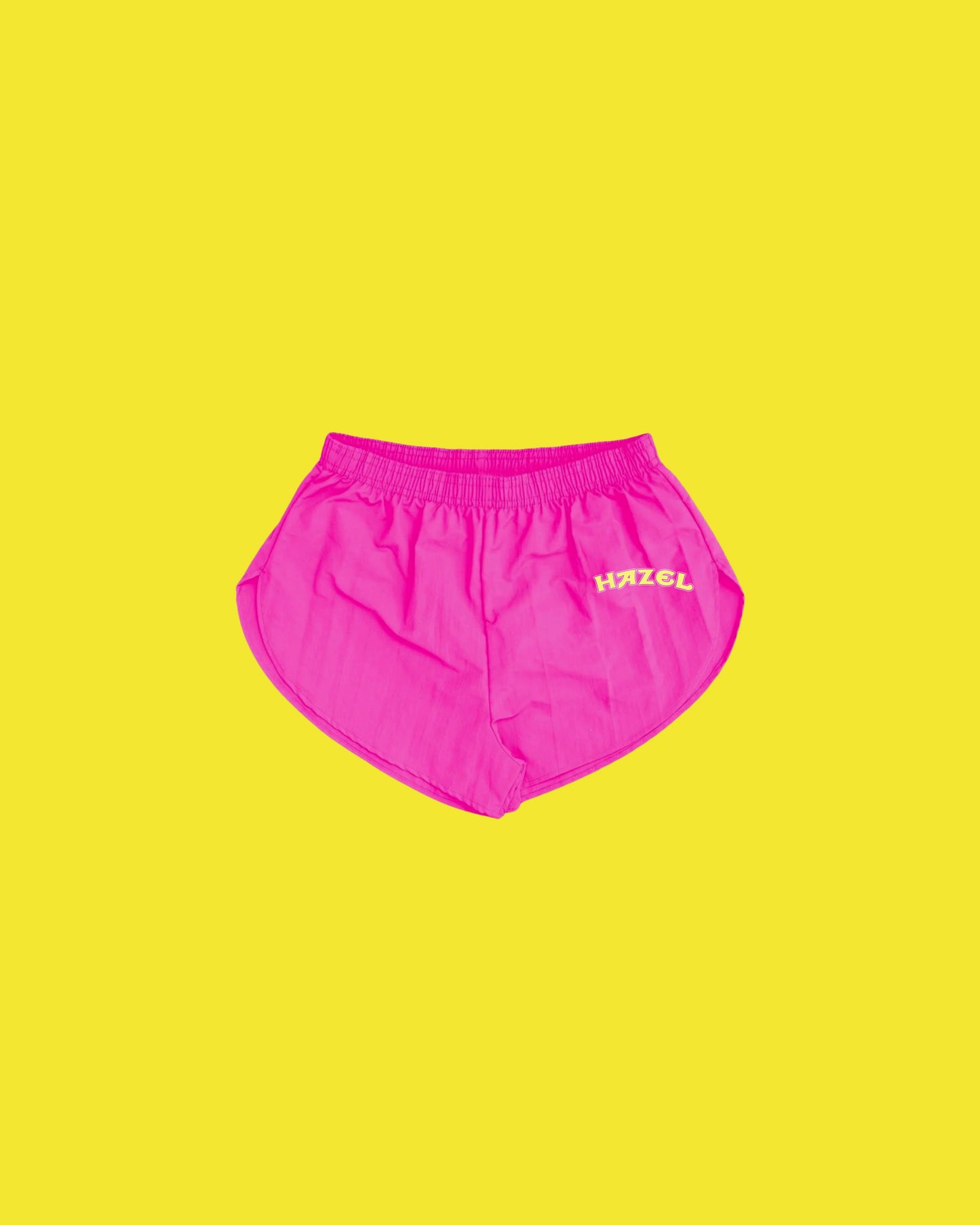 The Club Hazel Nylon Shorts // Hot Pink
