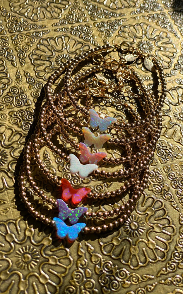 14k Gold-Filled/ Sterling Silver Butterfly Hazel Bracelet