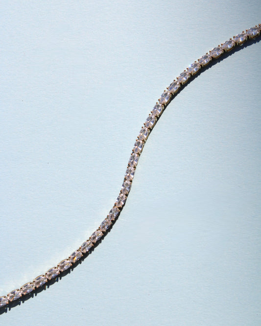 Oval Stone Tennis Bracelet