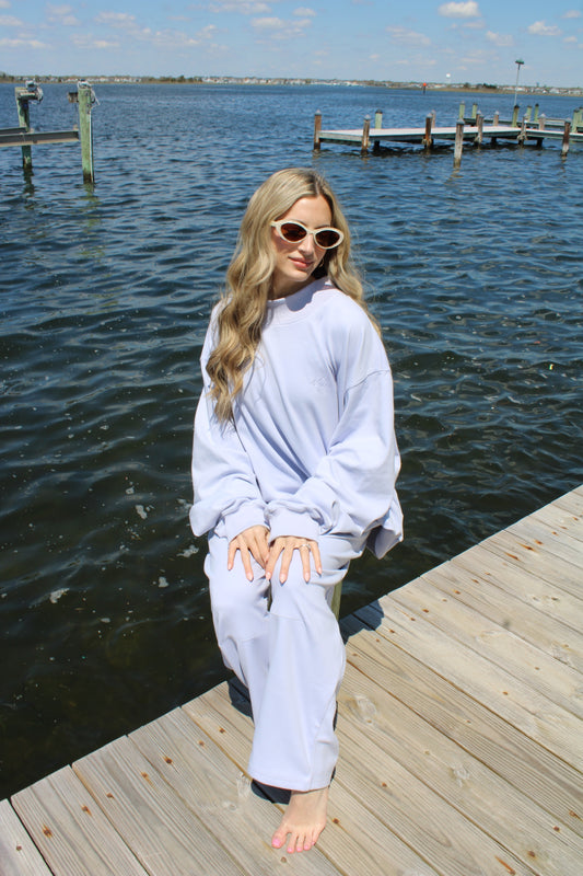 The Sunday Brunch Mockneck // Dusty Blue
