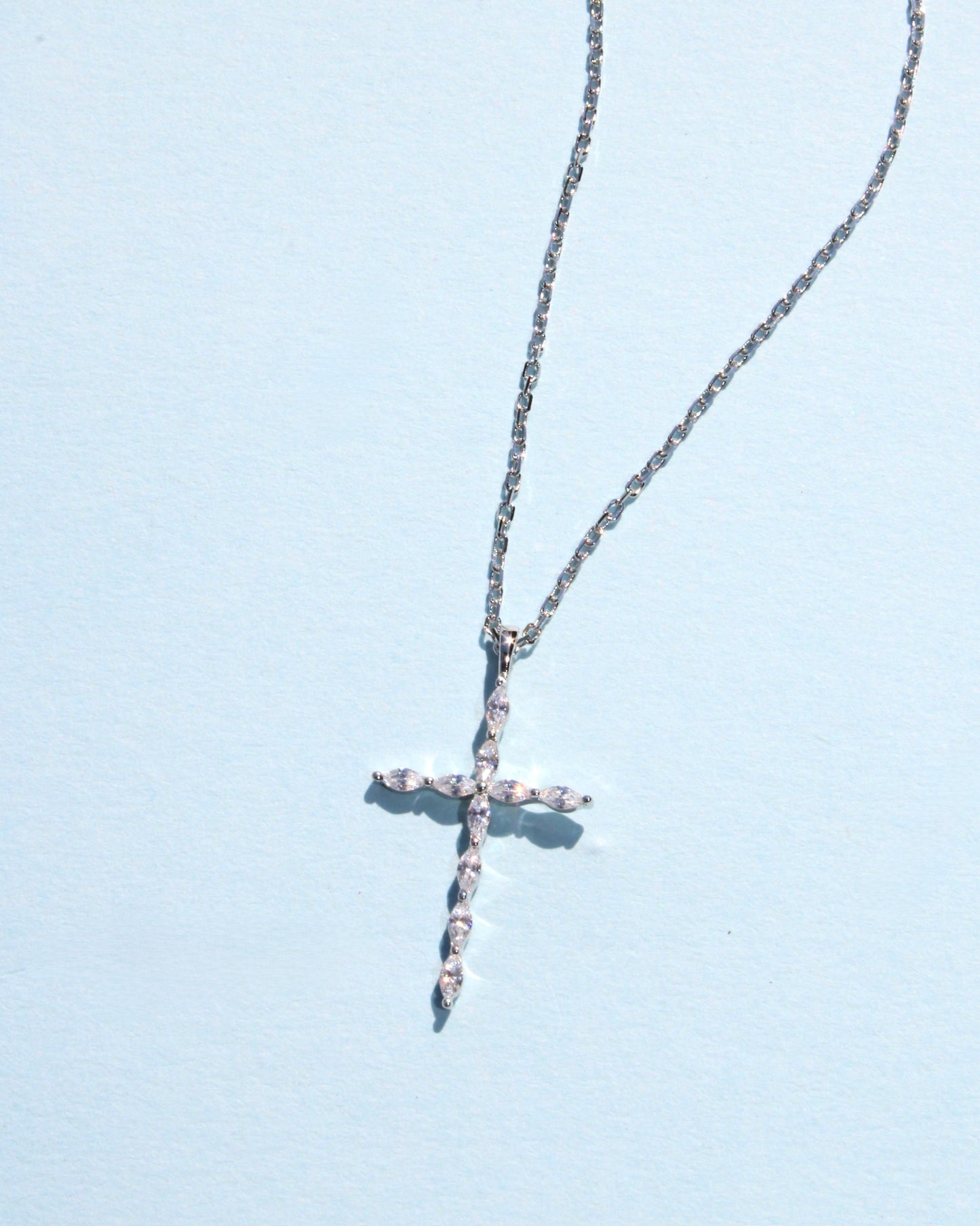 Marquise Cross Necklace