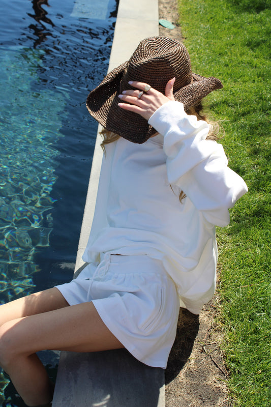 The Sunday Brunch Shorts // White