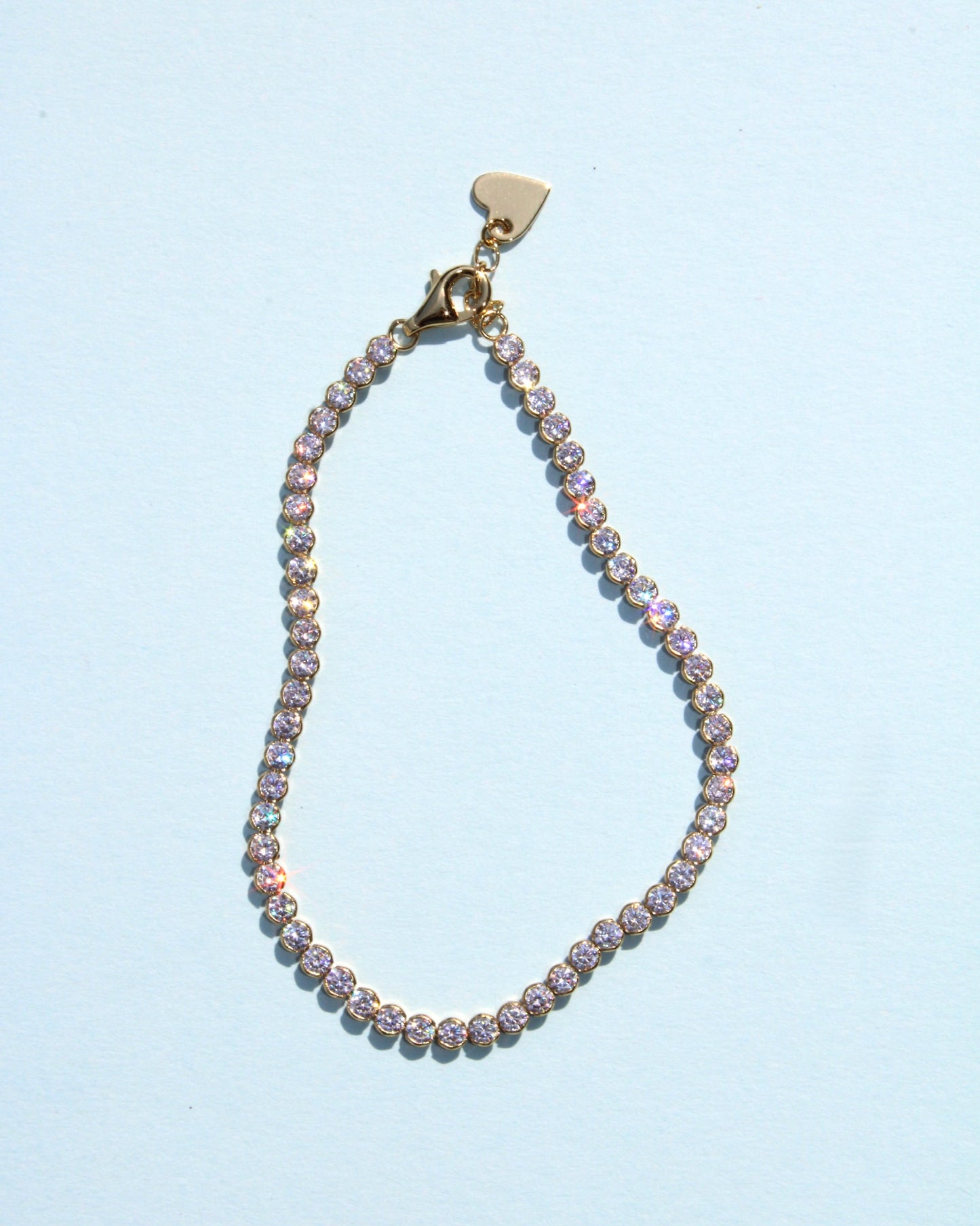Round Bezel Tennis Bracelet
