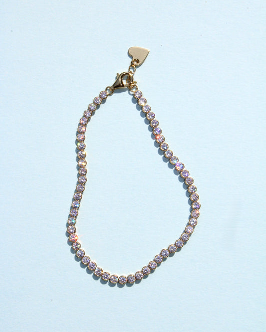 Round Bezel Tennis Bracelet