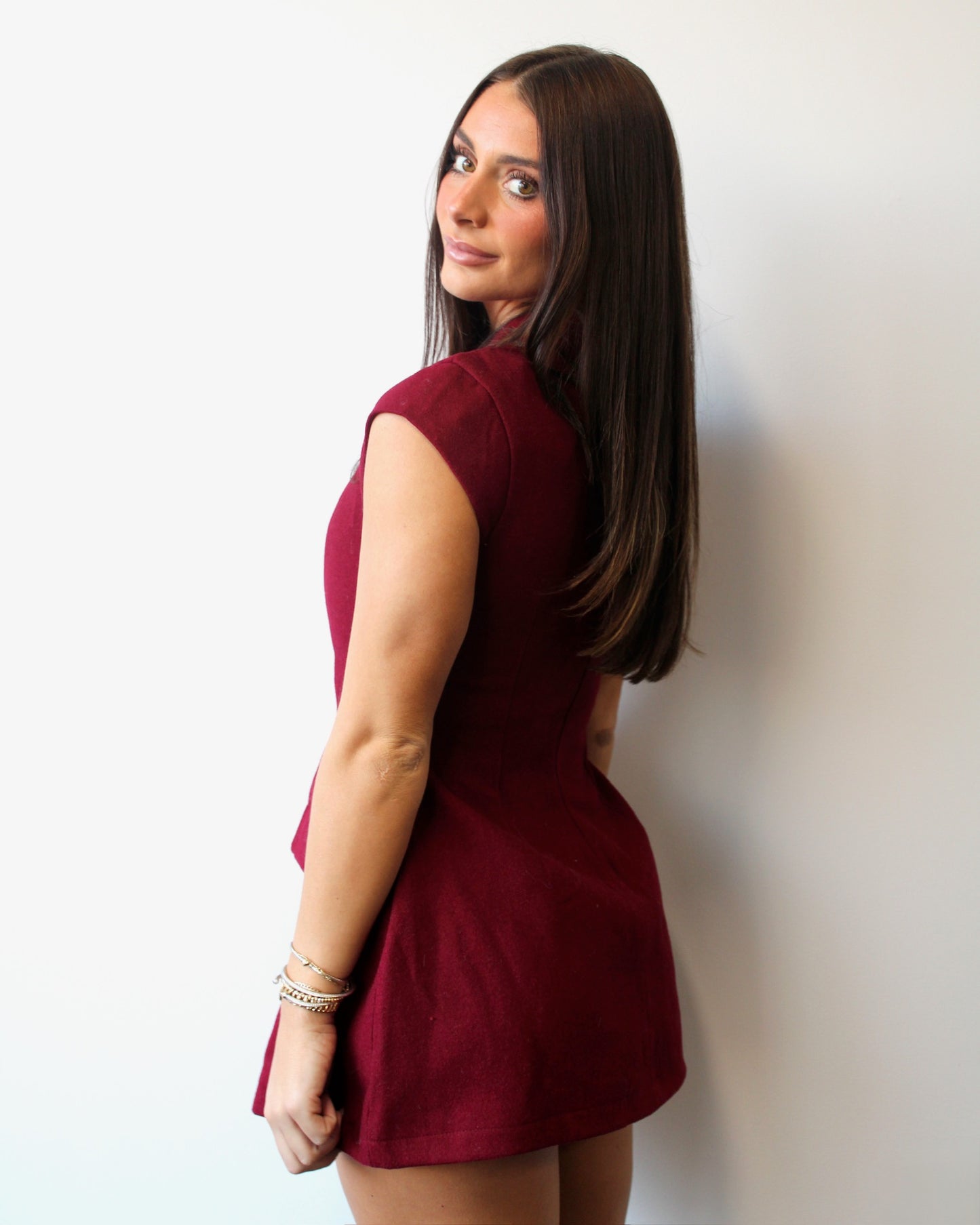 Noelia Mini Dress // Red