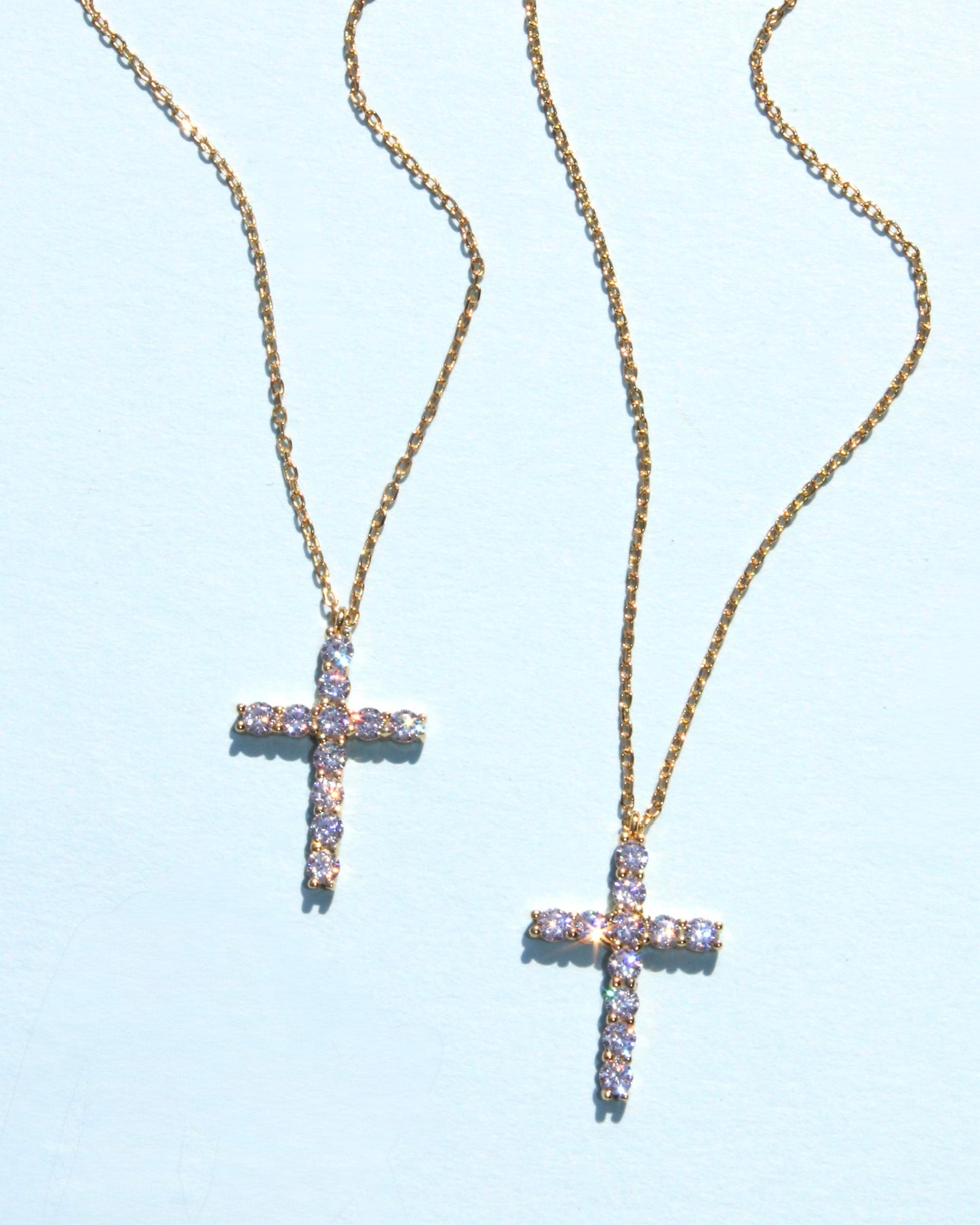 Large Studded Cross Necklace