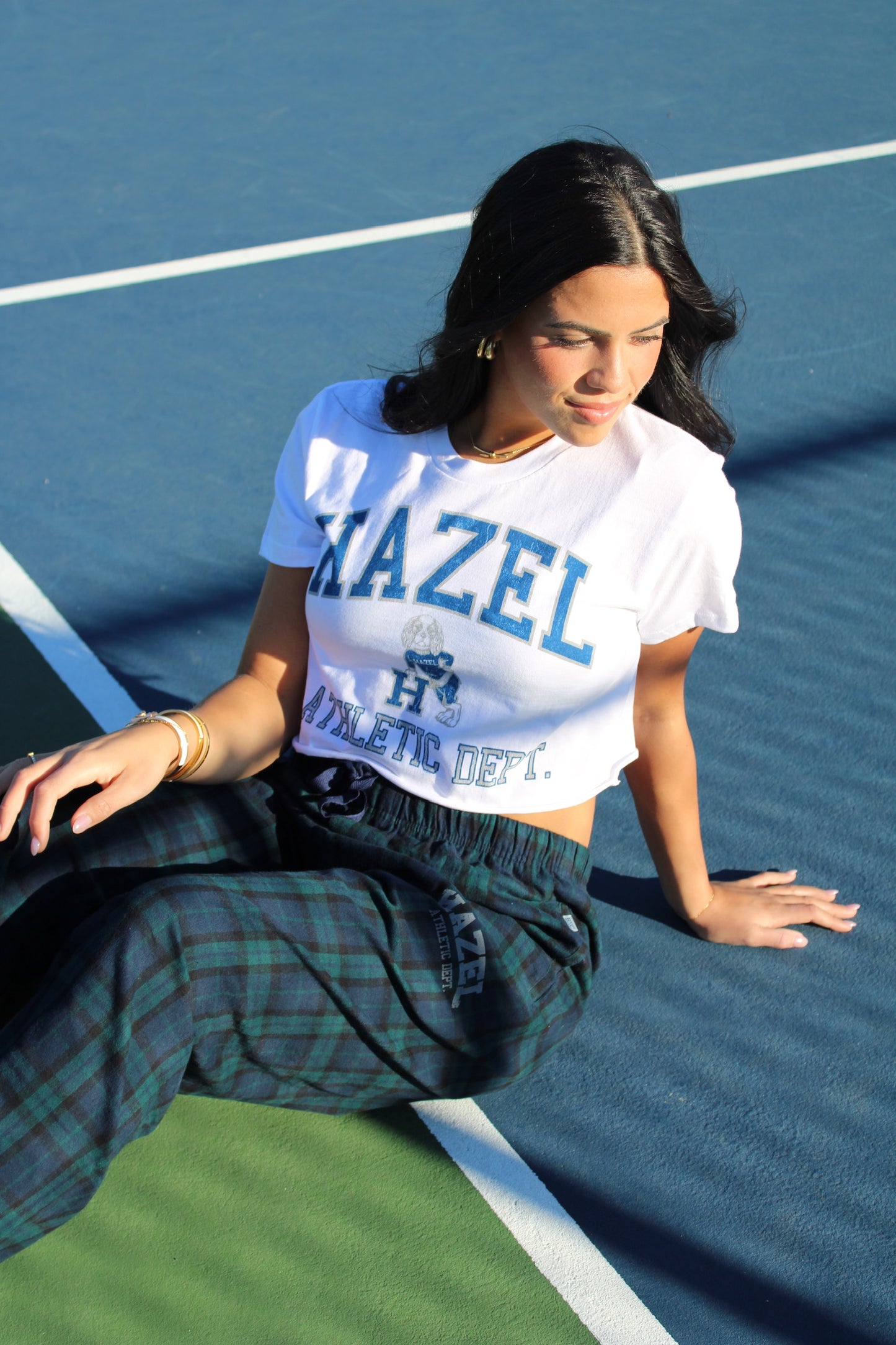 The Hazel University Cropped Tee