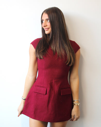 Noelia Mini Dress // Red