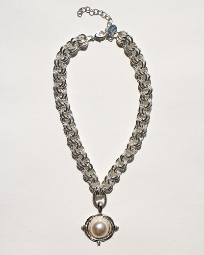 Pearl Cammi Necklace // Silver