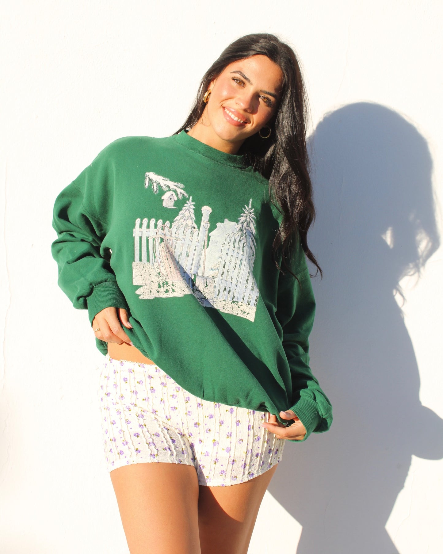 EVI11 Twin Vintage Forest Crewneck