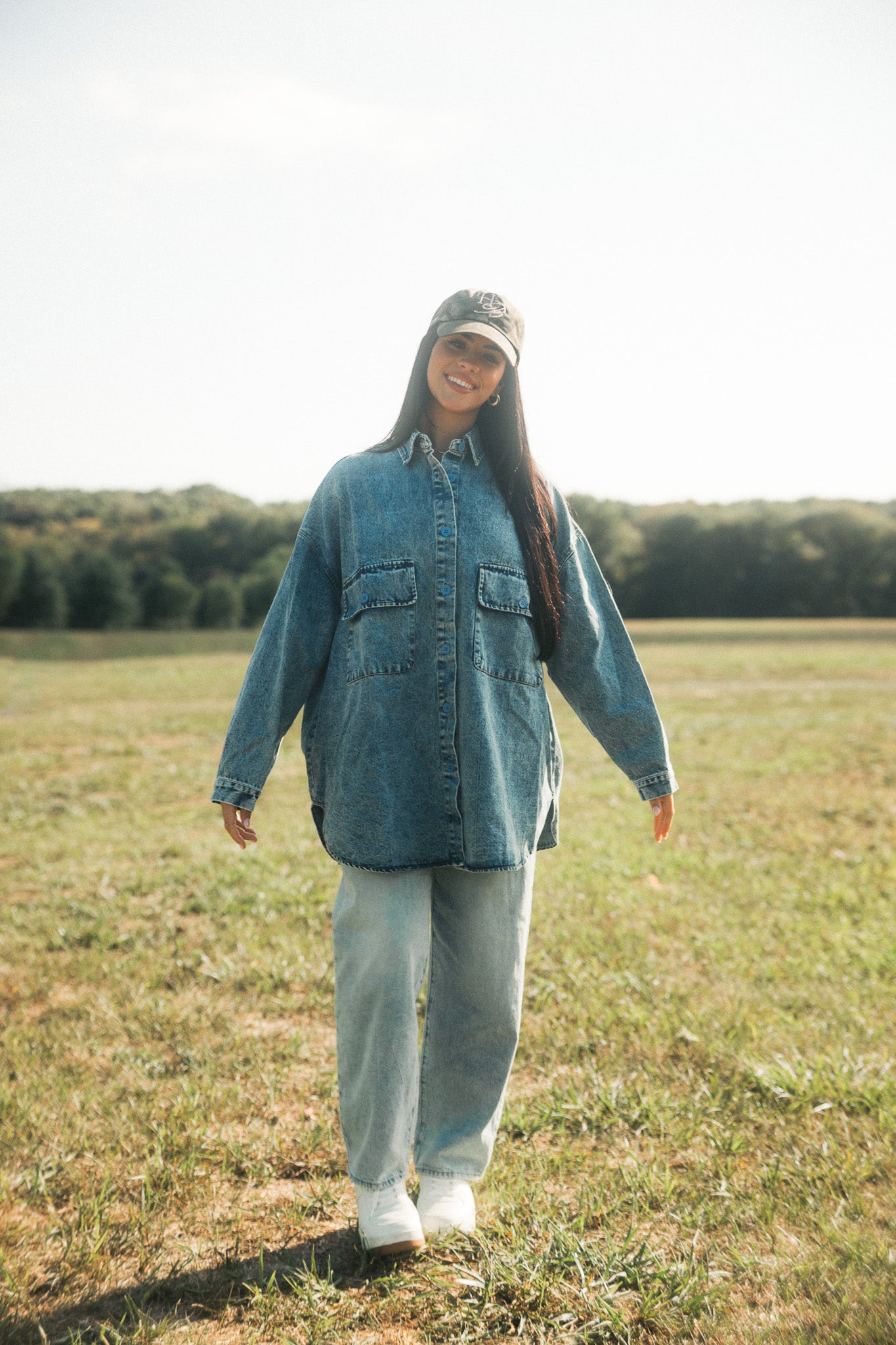 The Nikki Denim Top