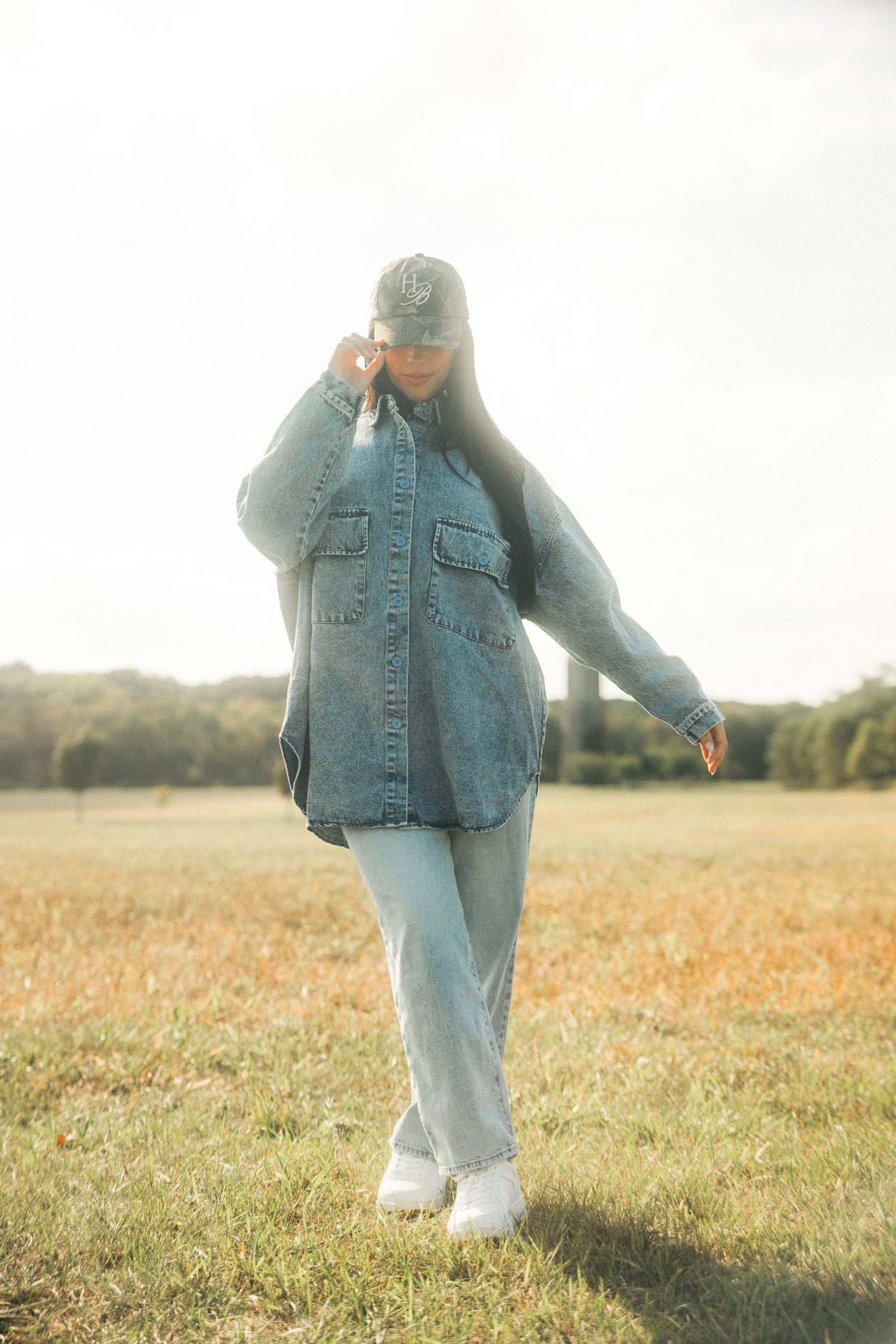 The Nikki Denim Top