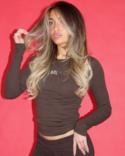 The HZL Pilates Princess Long Sleeve // Brown