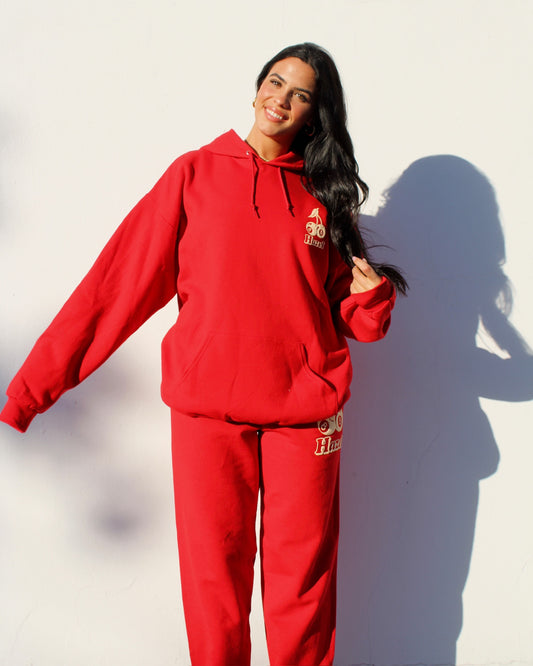 888 Hazel Sweatpants // Red Hot