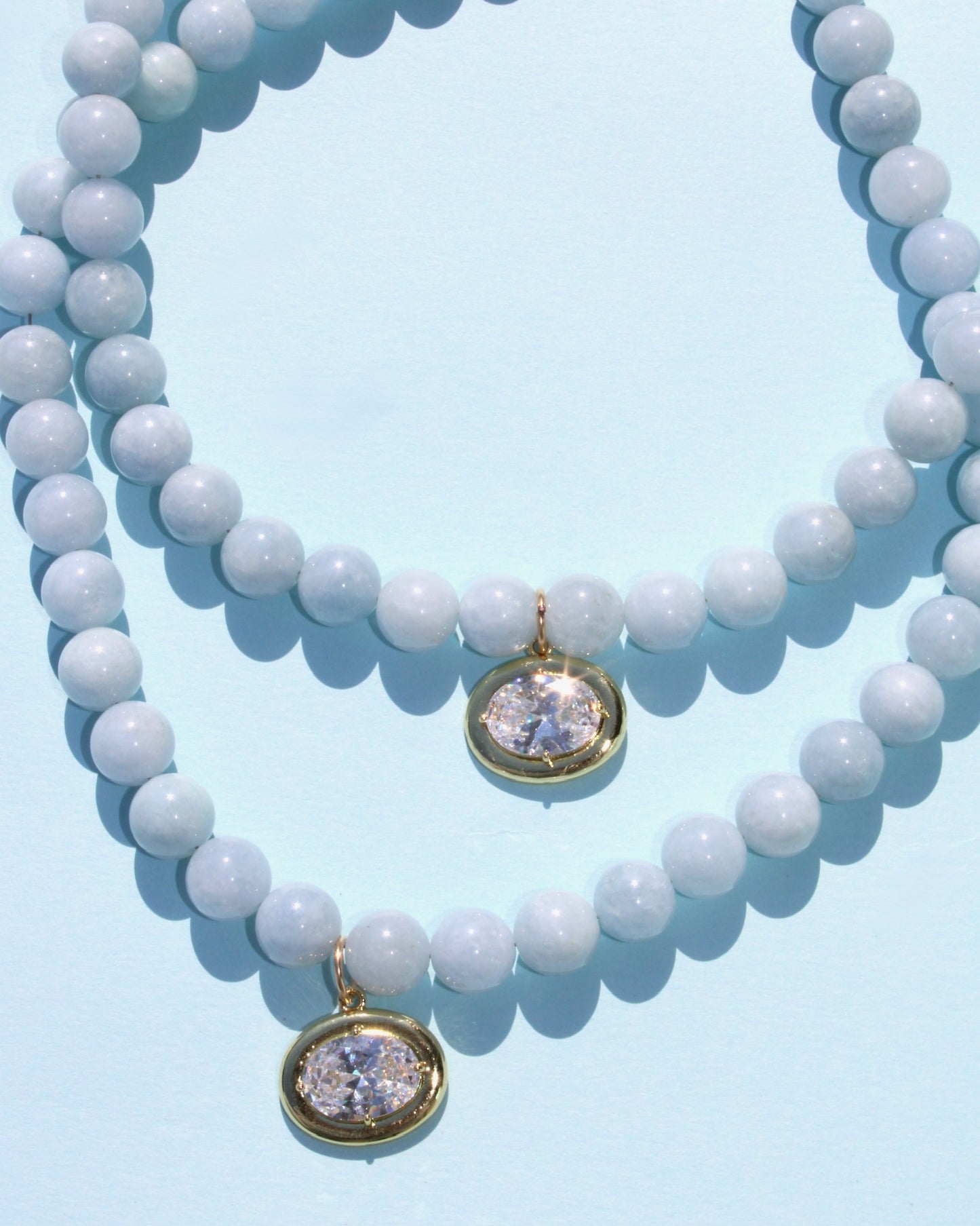 The Naples Necklace // Light Blue