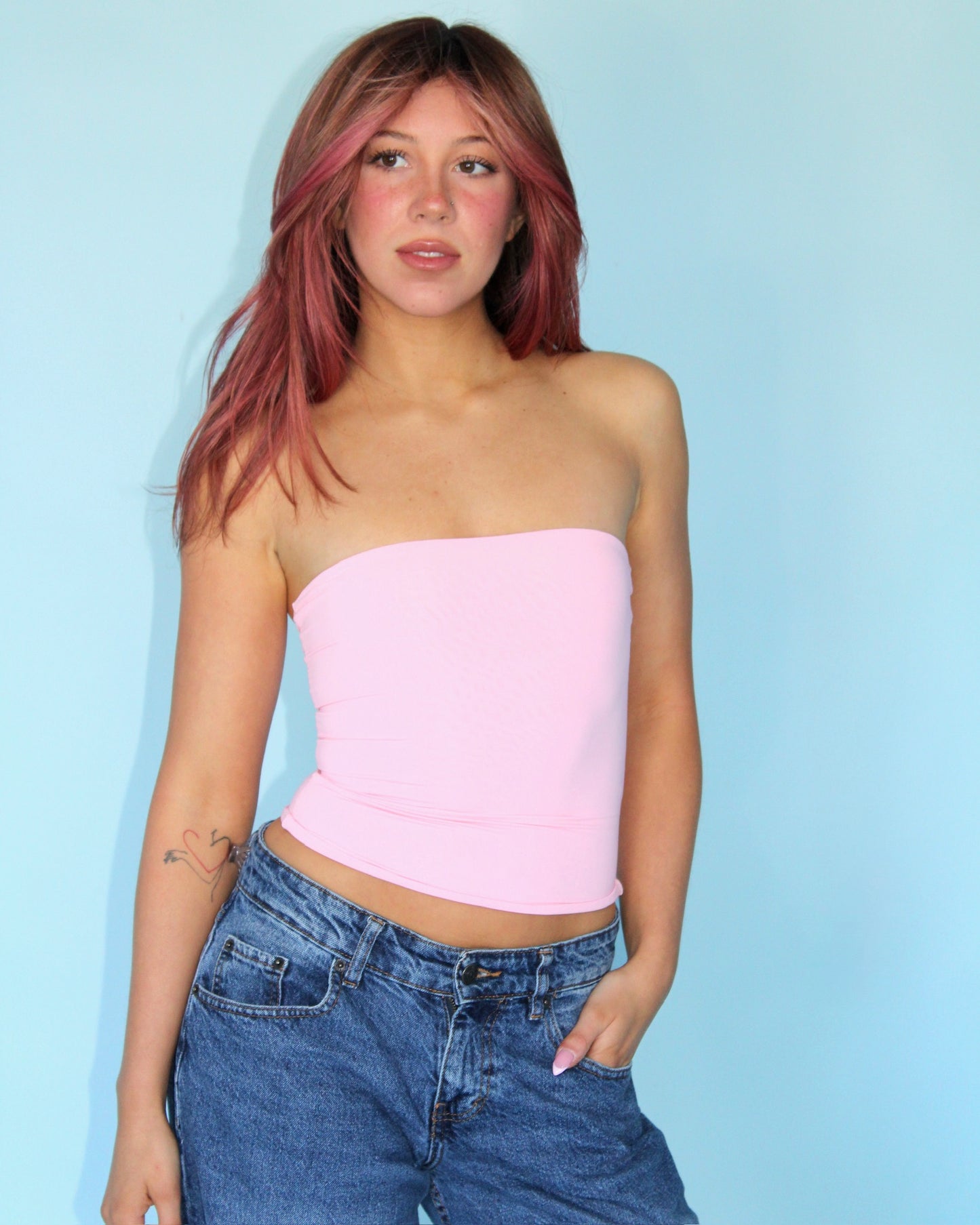 HZL Tube Top // Pink