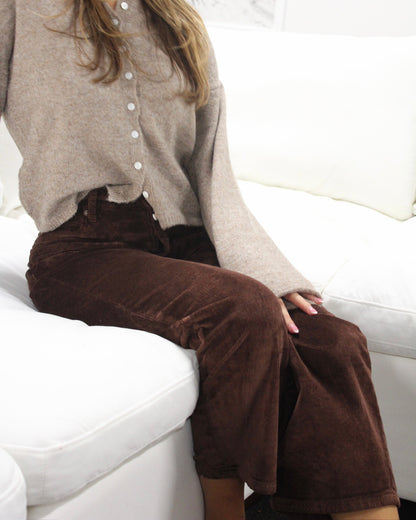 Shaved Chocolate Corduroy Pants