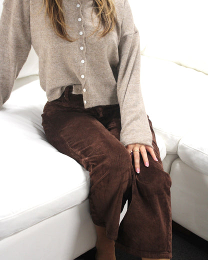 Shaved Chocolate Corduroy Pants
