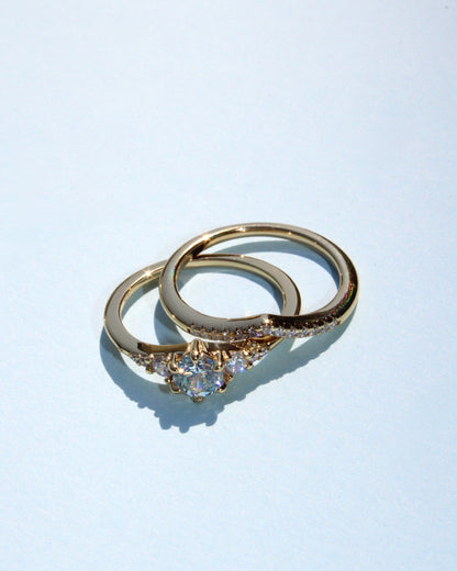 Aquamarine Ring Set