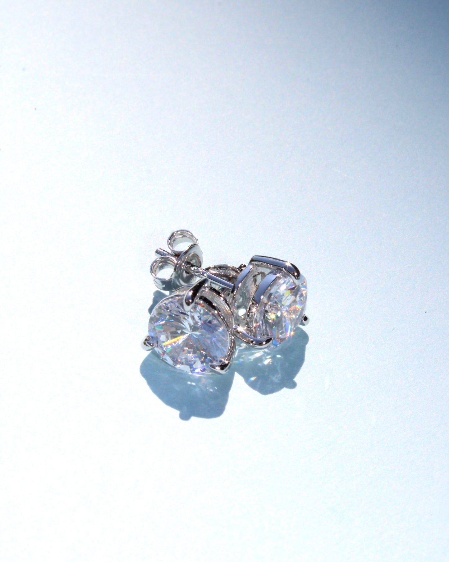 Solitaire Stud Earrings
