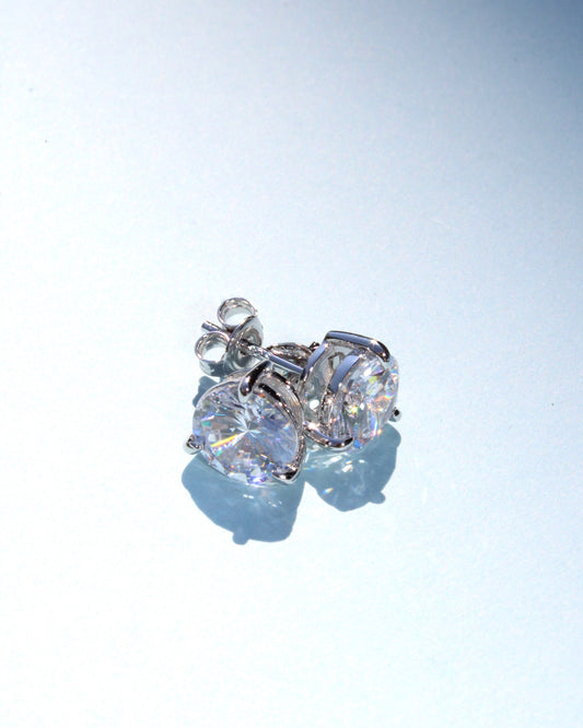 Solitaire Stud Earrings