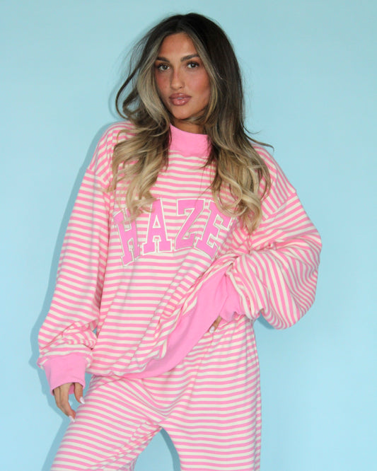 The HZL Sunday Brunch Mockneck // Strawberry Milk