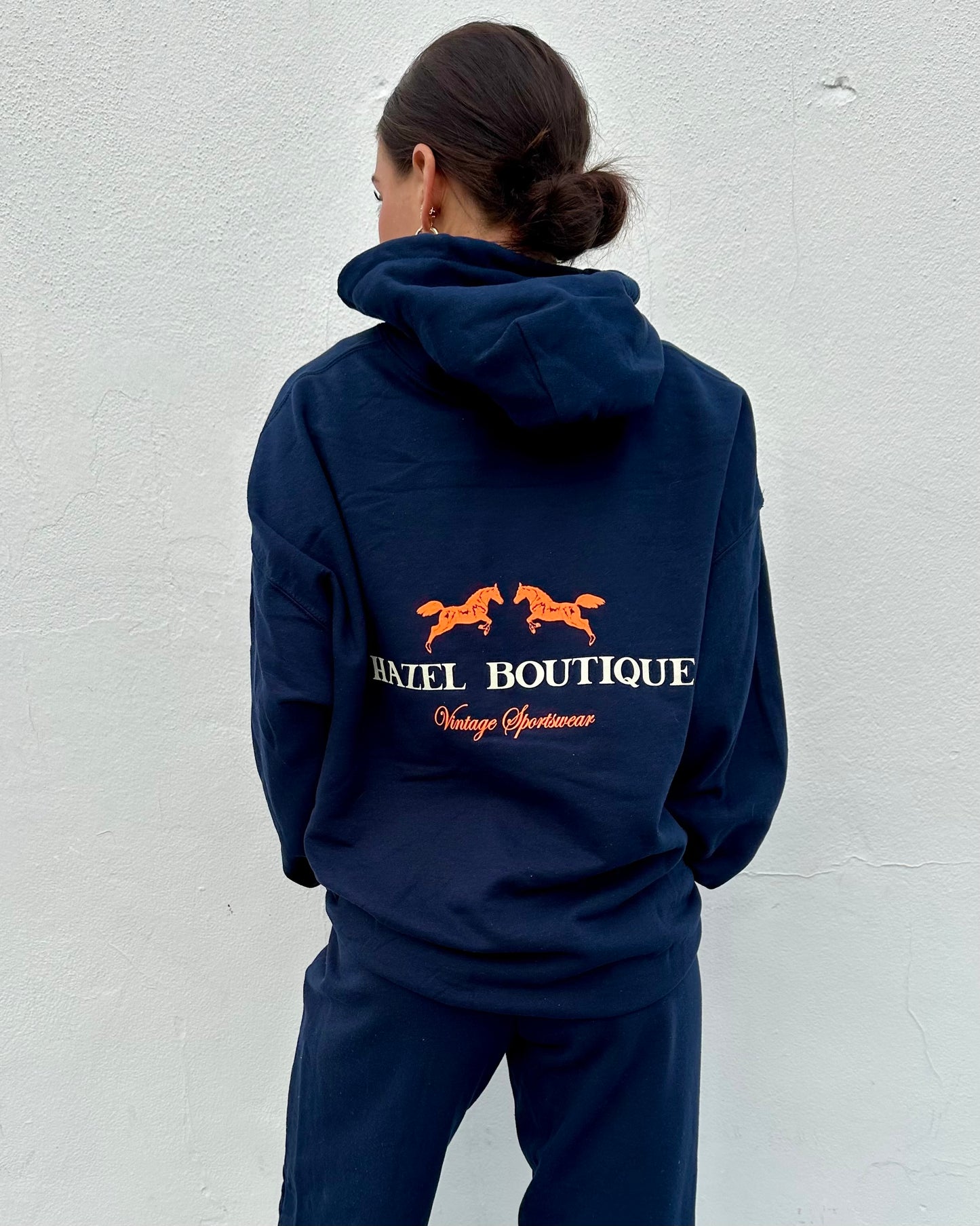 Vintage Sportswear Hoodie // Navy