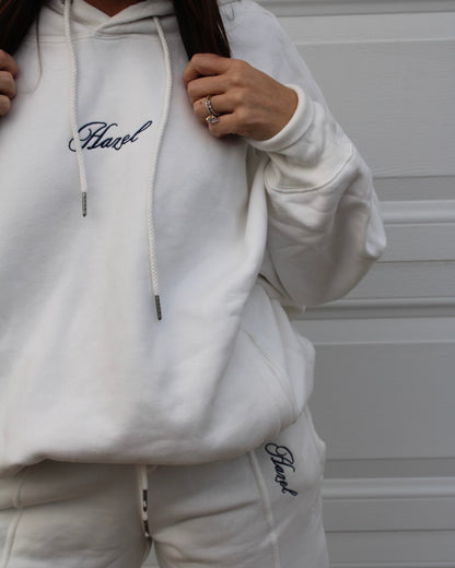 The JJ x FP Set // White Hoodie