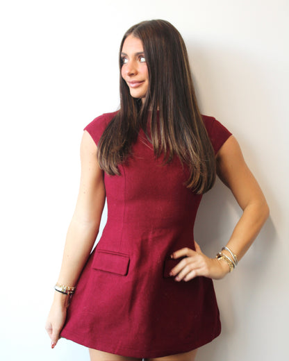 Noelia Mini Dress // Red