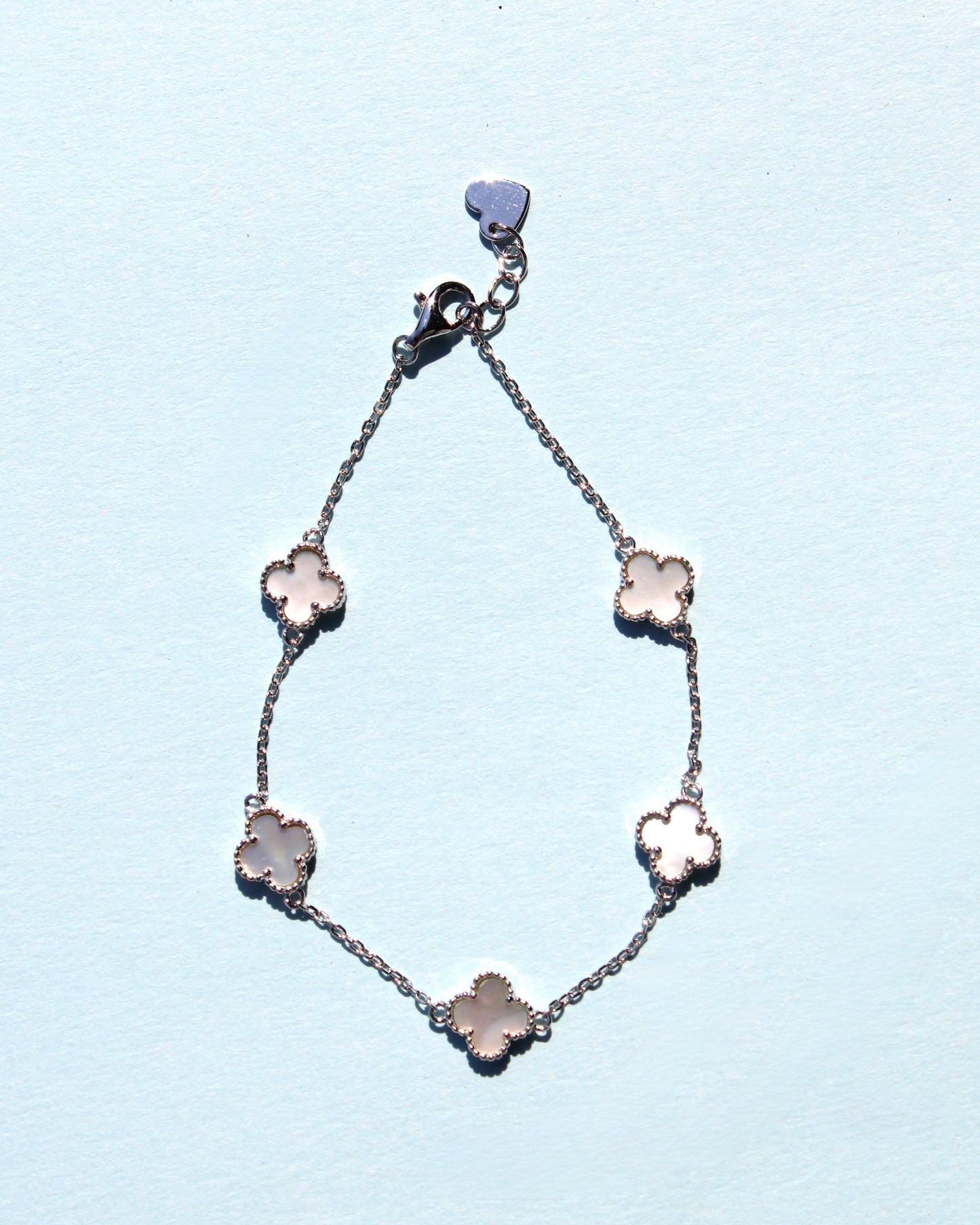 Mother Of Pearl Clover Bracelet