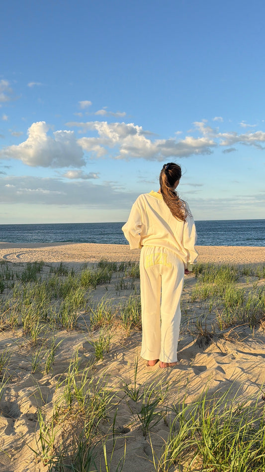 The HZL Summer Sorbet Barrel Pants // Lemon