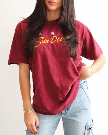 Evi11 Twin Vintage Sun Devils Tee