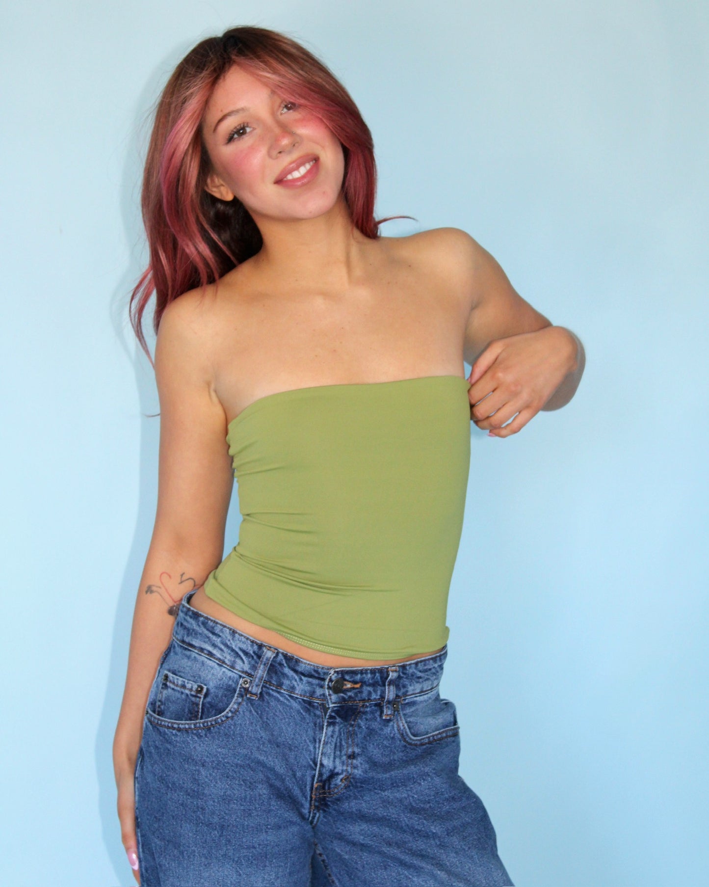 HZL Tube Top // Olive