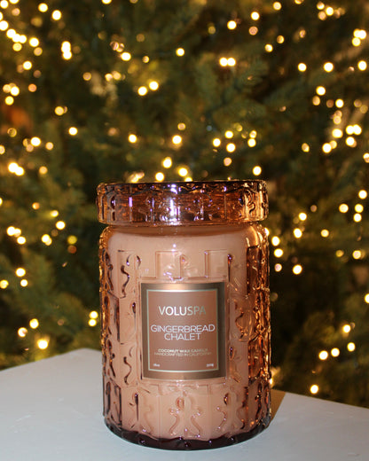 Gingerbread Chalet Candle