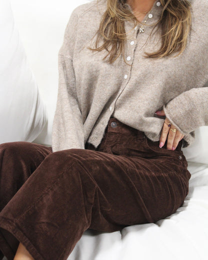 Shaved Chocolate Corduroy Pants