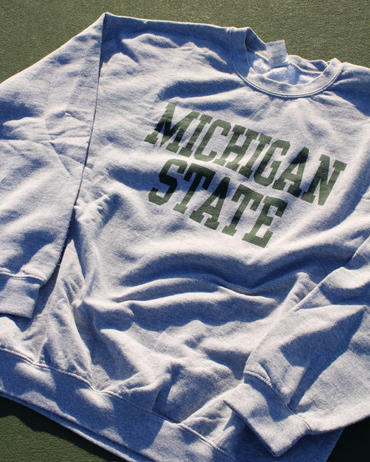 EVI11 Twin Vintage Michigan State Crewneck