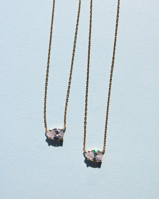 Sideways Pear Necklace