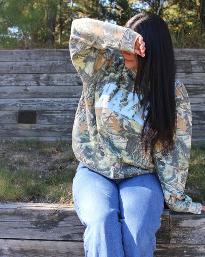 The Camo Crewneck // Aqua