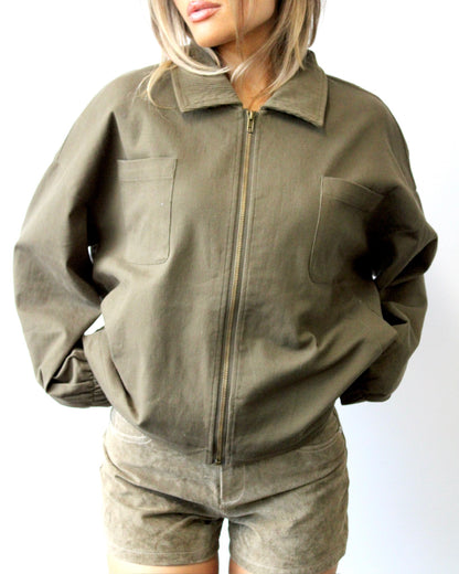 The Alexis Jacket // Olive