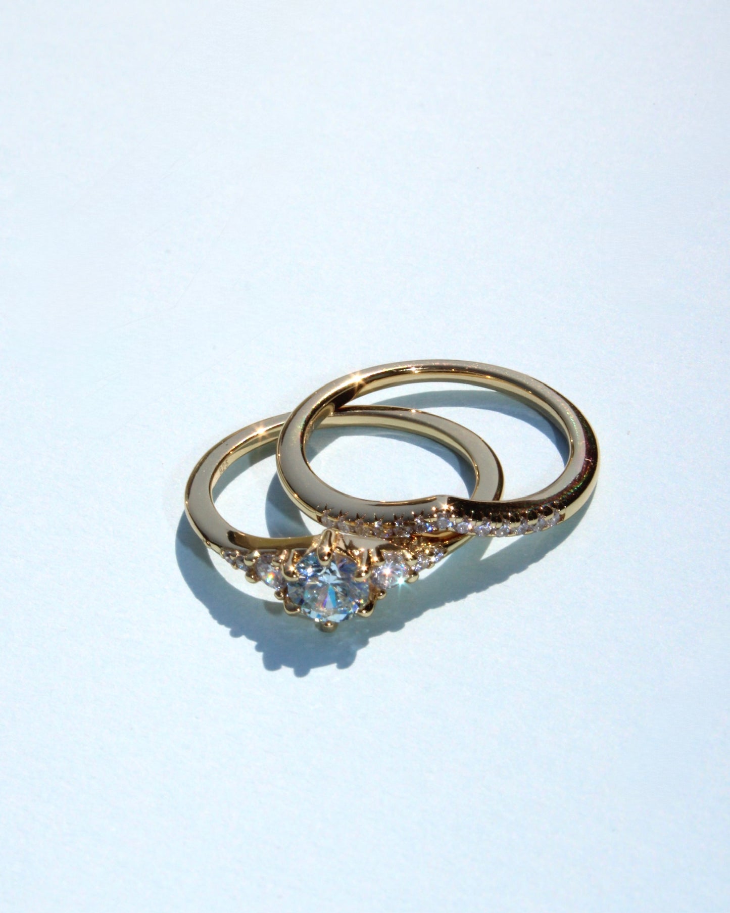 Aquamarine Ring Set