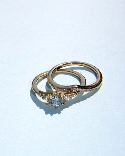 Aquamarine Ring Set