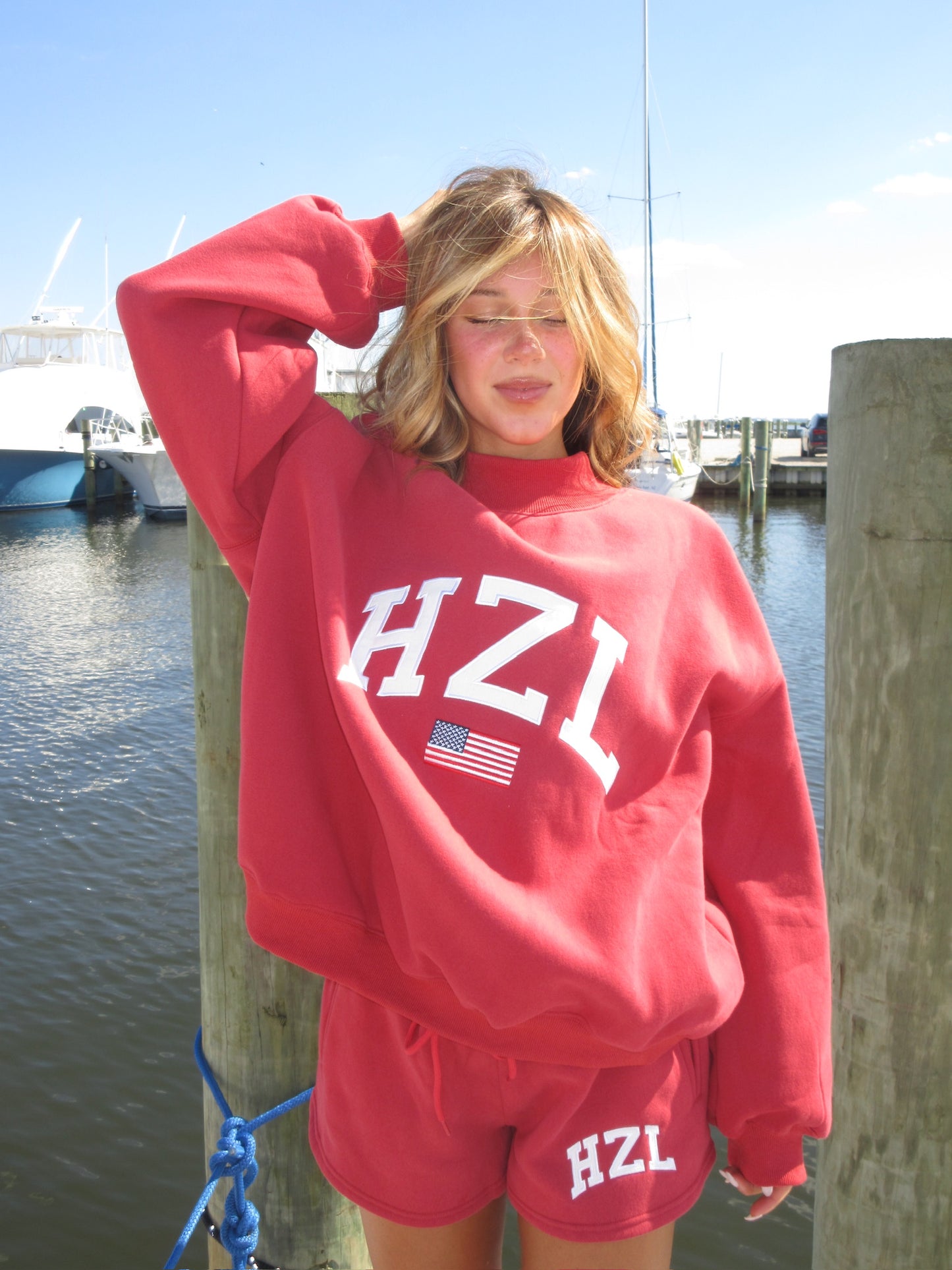 The HZL Miss America Mockneck // Cherry